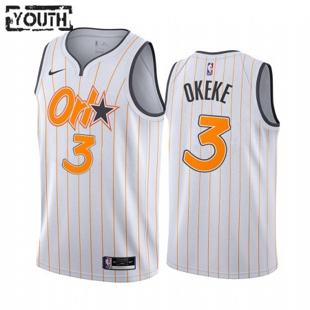 Orlando Magic Chuma Okeke 3 2020-21 City Edition Lasten Pelipaidat Swingman